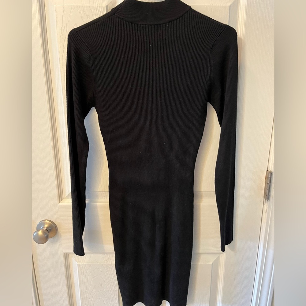 Say What Ribbed Long Sleeve Dress - Picture 4 of 10